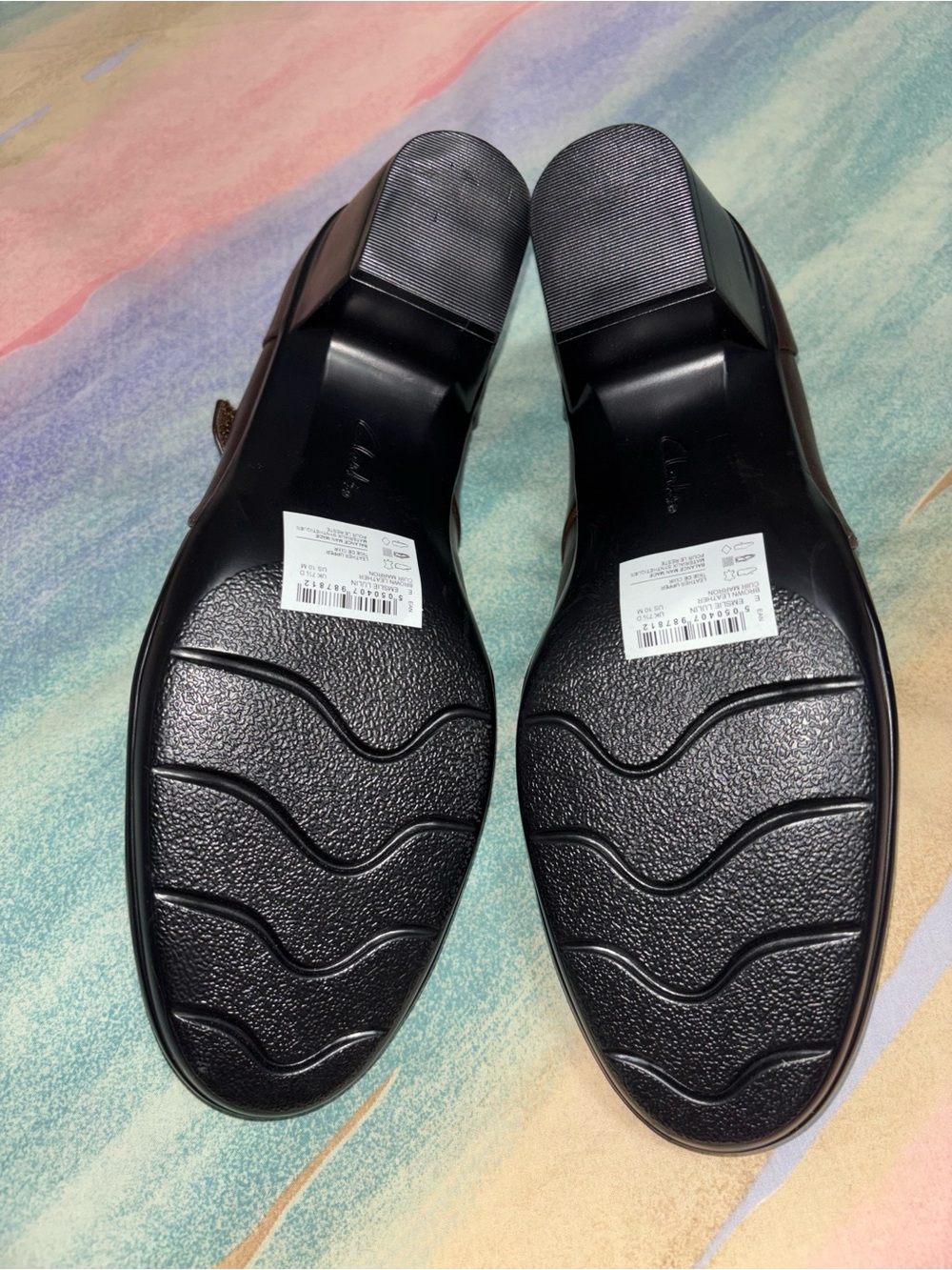 Clarks Collection Women's 10 Emslie Lulin Mary Jane Pumps Heels Brown Leather - Picture 8 of 10
